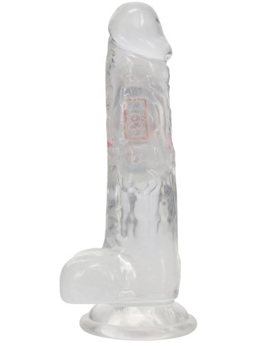 Svítící realistický vibrátor RealRock 7", 17 cm