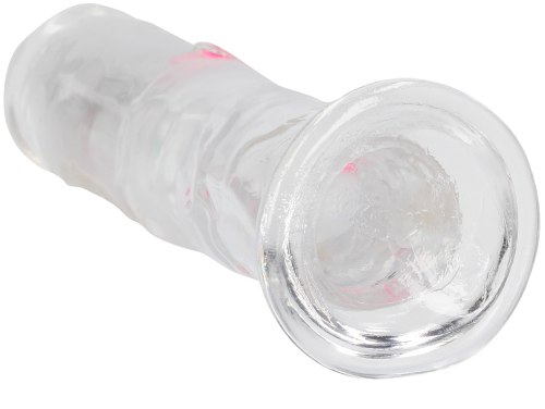 Svítící realistický vibrátor RealRock 6", 15 cm