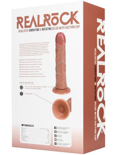 Realistický rotační vibrátor RealRock 8", 20,3 cm