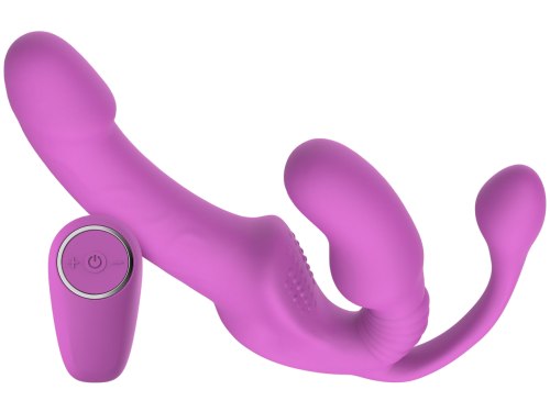 Samodržící vibrační strapon s análním vajíčkem Teazers