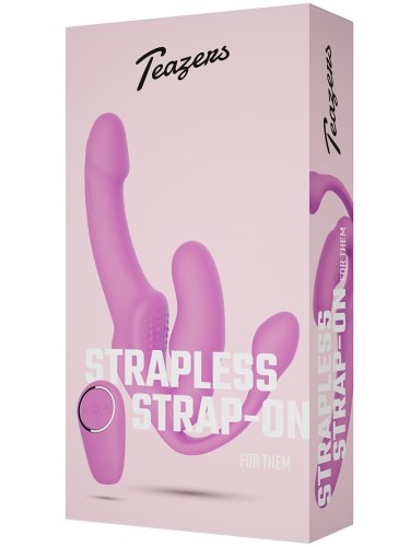 Samodržící vibrační strapon s análním vajíčkem Teazers