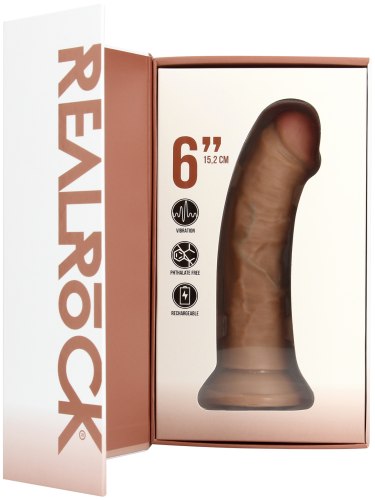 Realistický vibrátor RealRock 6", 15,2 cm