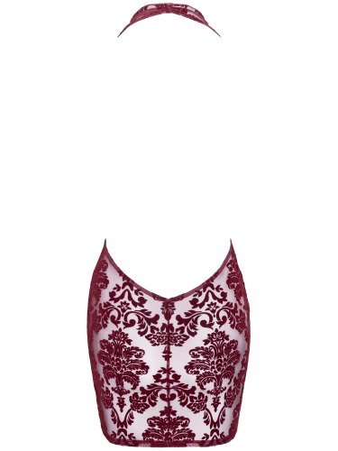 Minišaty se sametovým květinovým potiskem NOIR