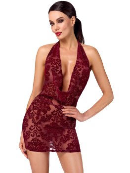 Minišaty se sametovým květinovým potiskem NOIR – Dámské sexy šaty a minišaty