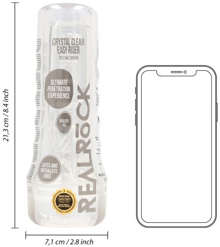 Průhledná umělá vagina Easy Rider