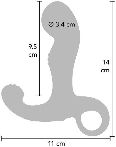 Vibrátor na prostatu s pohyblivou špičkou