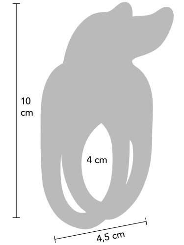 Dvojitý vibrační erekční kroužek Fierce