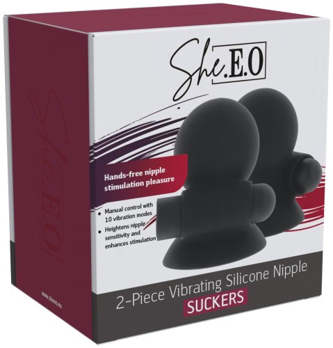 Vibrační silikonové přísavky na bradavky She.E.O