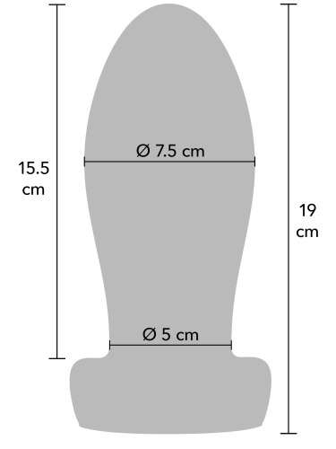 Těžký anální kolík Hidden Desire, vel. XL