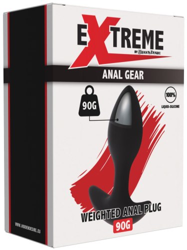 Těžký anální kolík s kovovým jádrem Hidden Desire, 90 g