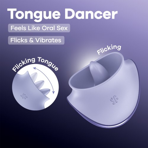 Vibrační stimulátor klitorisu s jazýčkem Satisfyer Tongue Dancer