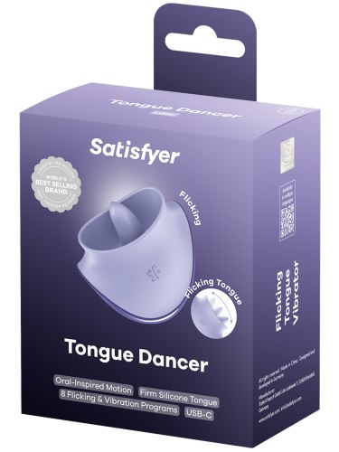 Vibrační stimulátor klitorisu s jazýčkem Satisfyer Tongue Dancer