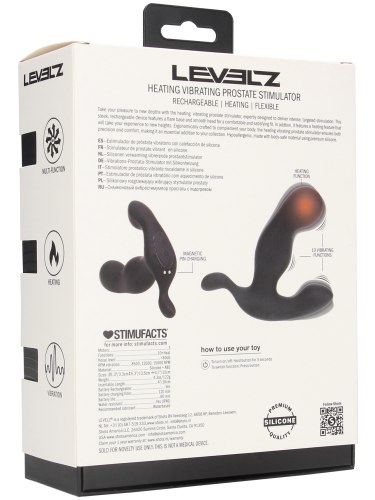 Hřejivý vibrátor na prostatu a hráz Levelz