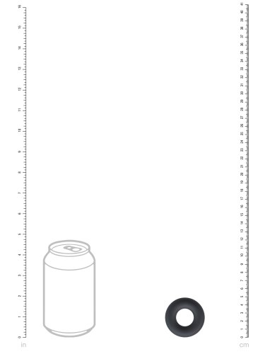 Tlustý erekční kroužek Levelz, 21 mm