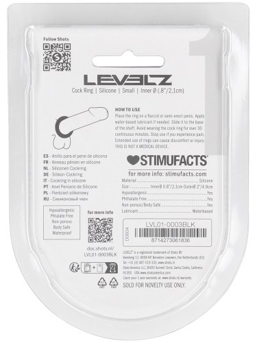 Tlustý erekční kroužek Levelz, 21 mm