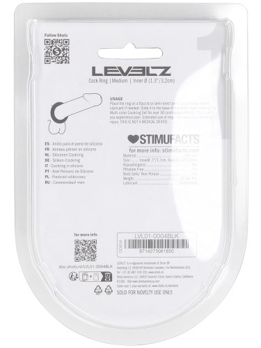 Tlustý erekční kroužek Levelz, 32 mm