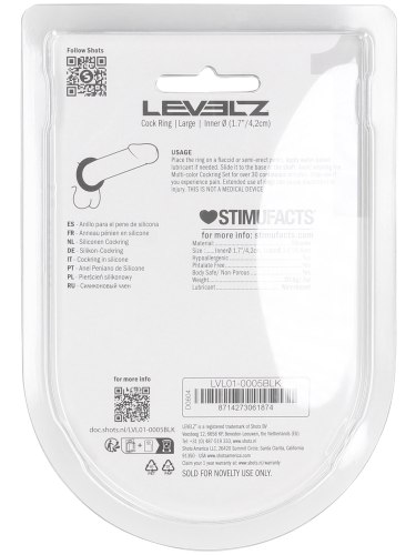 Tlustý erekční kroužek Levelz, 42 mm