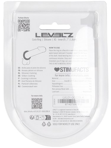 Tlustý erekční kroužek Levelz, 18 mm