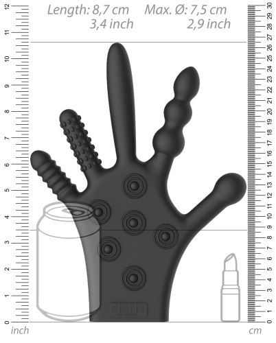 Silikonová stimulační rukavice FIST IT