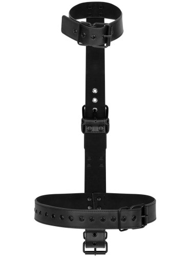 Bondage postroj s pouty na ruce a obojkem Bedroom Fantasies