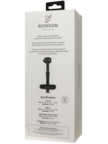 Bondage postroj s pouty na ruce a obojkem Bedroom Fantasies