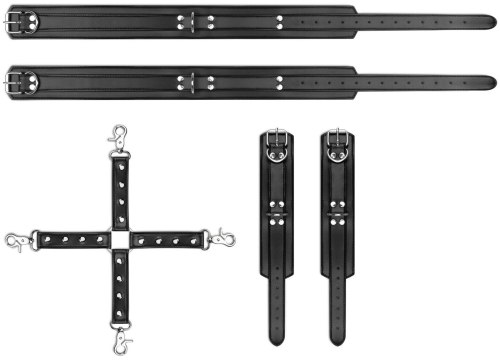 BDSM kříž s pouty na ruce a stehna Bedroom Fantasies