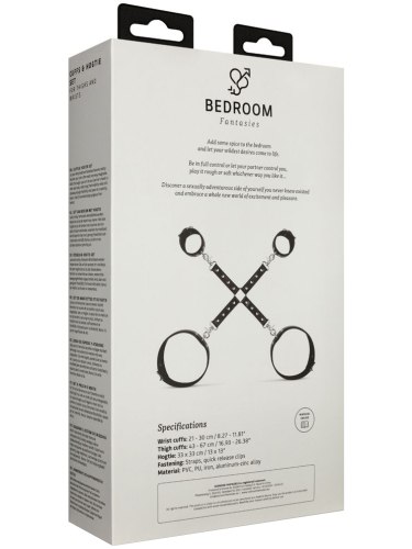BDSM kříž s pouty na ruce a stehna Bedroom Fantasies