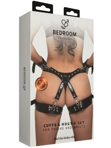 BDSM kříž s pouty na ruce a stehna Bedroom Fantasies