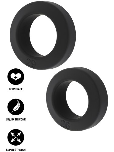 Sada erekčních kroužků Double Stackers Medium, 2 ks