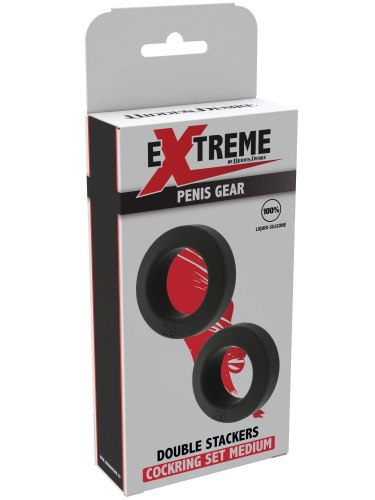 Sada erekčních kroužků Double Stackers Medium, 2 ks