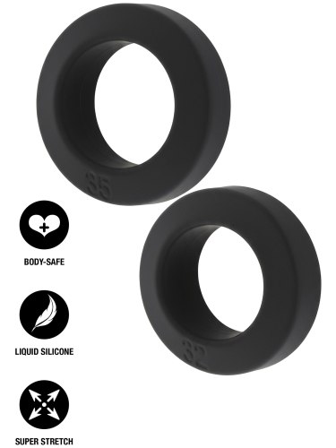 Sada erekčních kroužků Double Stackers Large, 2 ks