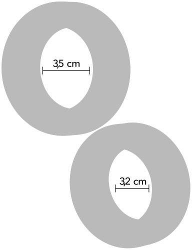 Sada erekčních kroužků Double Stackers Large, 2 ks