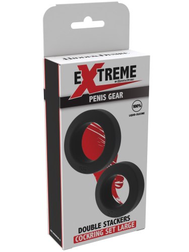 Sada erekčních kroužků Double Stackers Large, 2 ks