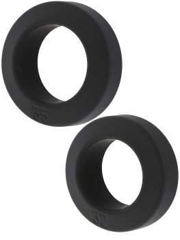 Sada erekčních kroužků Double Stackers Large, 2 ks – Nevibrační erekční kroužky