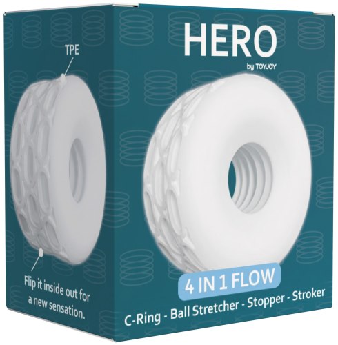 Multifunkční kroužek na penis Hero 4-in1 Flow