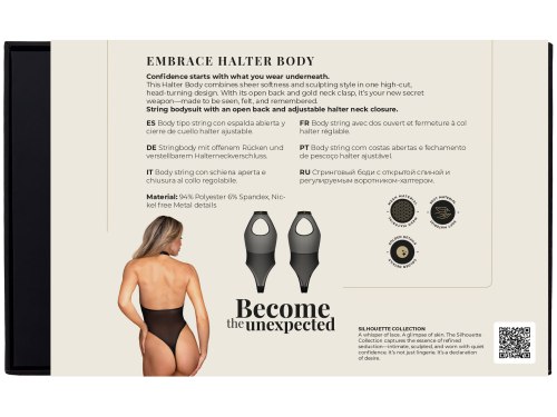 Průsvitné body s halter výstřihem Guilty Pleasure