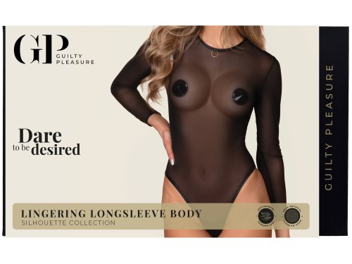Průsvitné body s dlouhými rukávy Guilty Pleasure