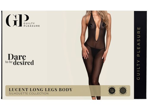 Průsvitný catsuit bez rukávů Guilty Pleasure