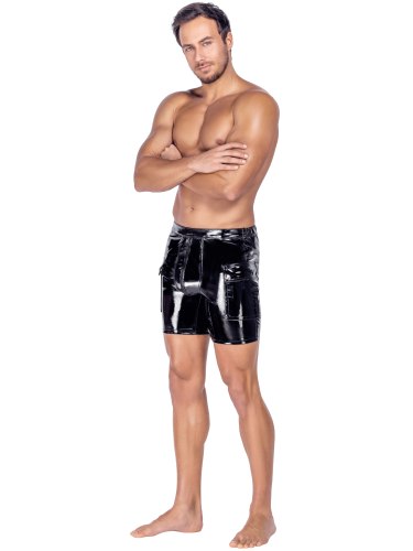 Lakované pánské šortky Black Level