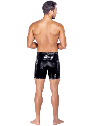 Lakované pánské šortky Black Level