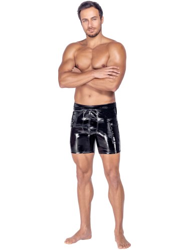 Lakované pánské šortky Black Level