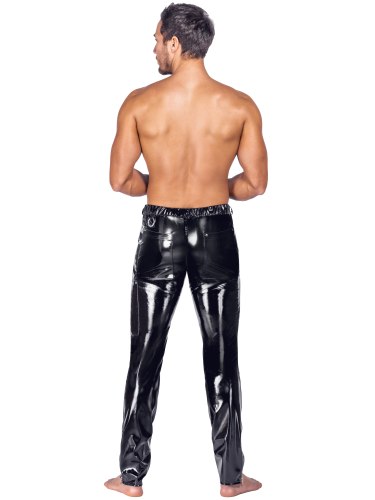 Lakované pánské kalhoty Black Level
