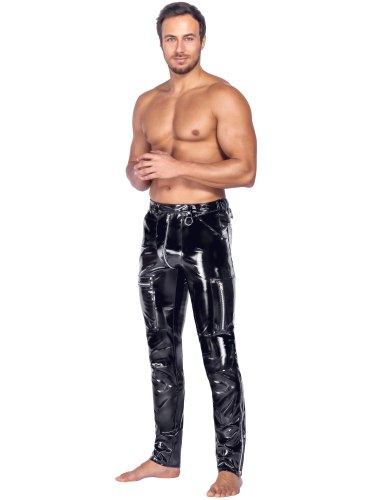 Lakované pánské kalhoty Black Level