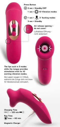 Sací stimulátor s vibračním jazýčkem Oral Fun