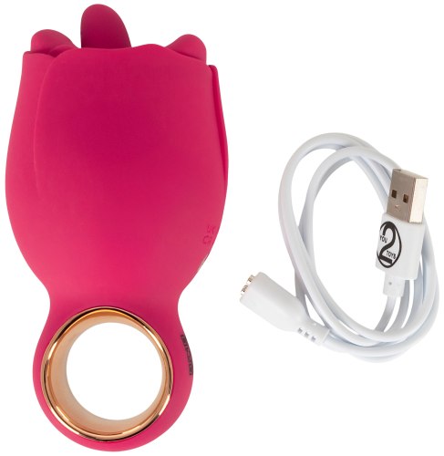 Stimulátor s vibračním a rotačním jazýčkem Oral Fun