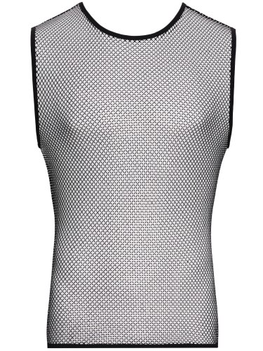 Síťované pánské tílko s lesklými kamínky Svenjoyment