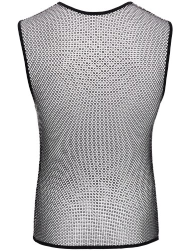 Síťované pánské tílko s lesklými kamínky Svenjoyment