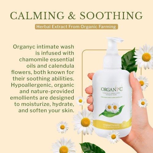 Intimní mycí gel s heřmánkem Organyc, 250 ml