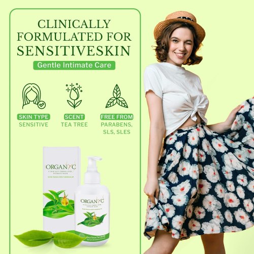 Intimní mycí gel s Tea Tree Organyc, 250 ml