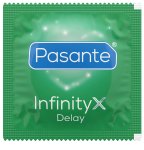 Znecitlivující kondomy Pasante Infinity X, 12 ks